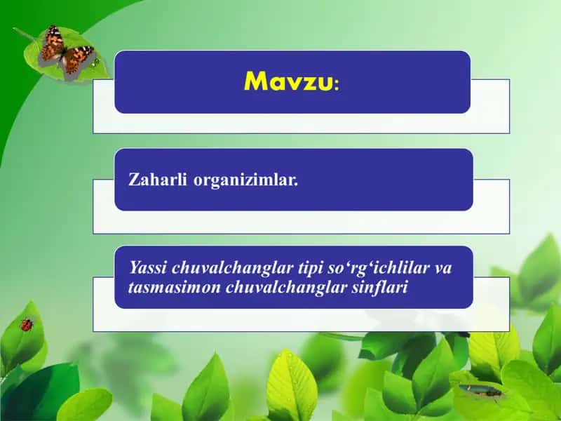 Zaharli o’simliklar