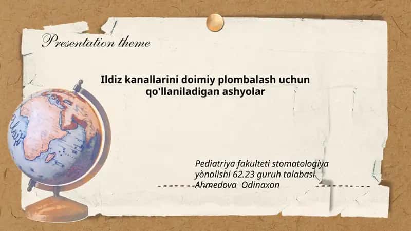 Ildiz kanallarini doimiy plombalash uchun qo'llaniladigan ashyolar