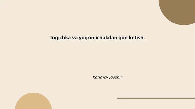 Ingichka va yog’on ichakdan qon ketish