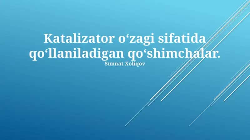 Qo'shimchalarning samaradorligi va qo'llanilishi