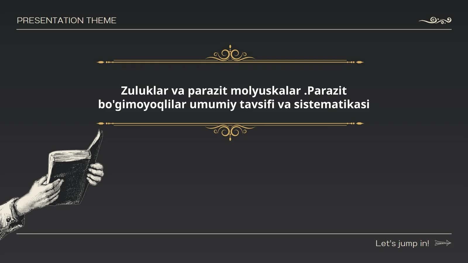 Zuluklar va parazit molyuskalar.Parazit bo'g'imoyoqlilar umumiy tavsifi va sistematikasi
