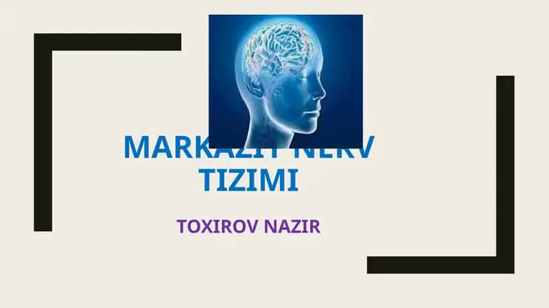 MARKAZIY NERV TIZIMI