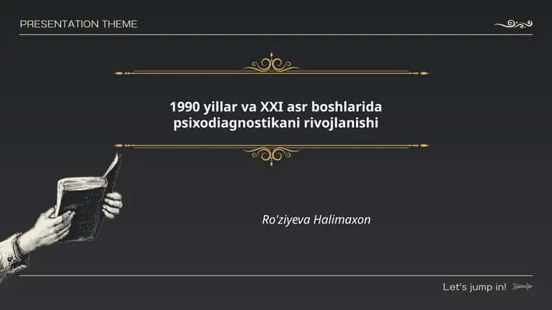 1990 yillar va XXI asr boshlarida psixodiagnostikani rivojlanishi