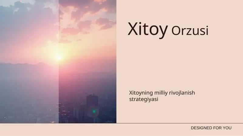 Xitoy Orzusi