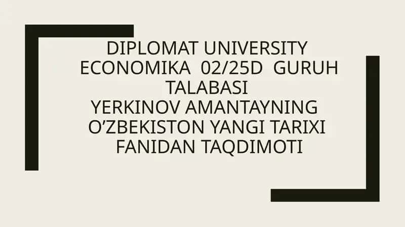 Kadrlar Tayyorlash Milliy Modeli
