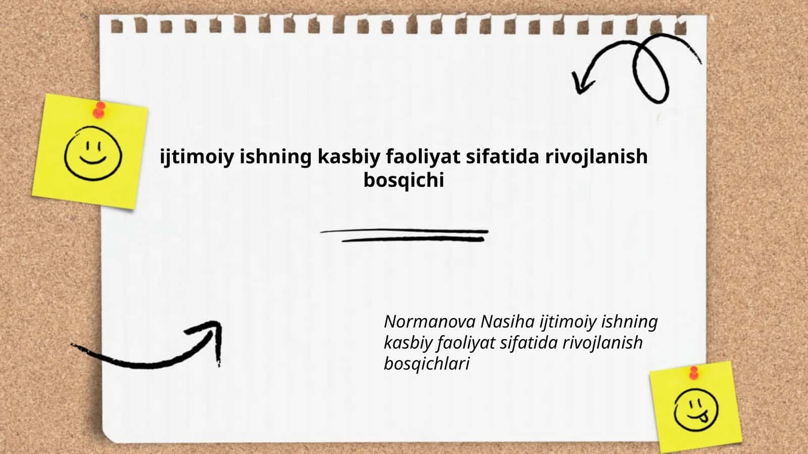 ijtimoiy ishning kasbiy faoliyat sifatida rivojlanish bosqichi