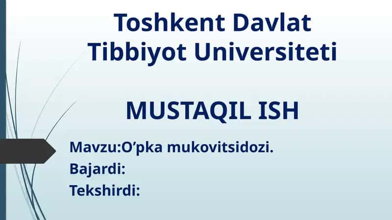 O’pkamukovitsidozi