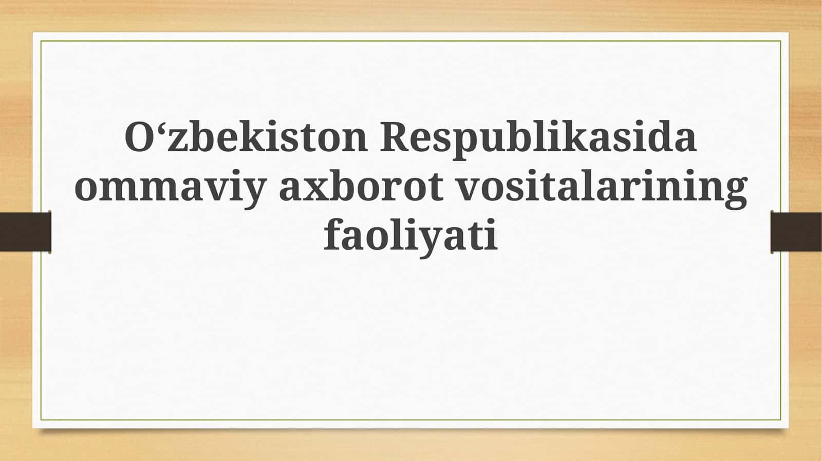 Ommaviy axborot vositalari
