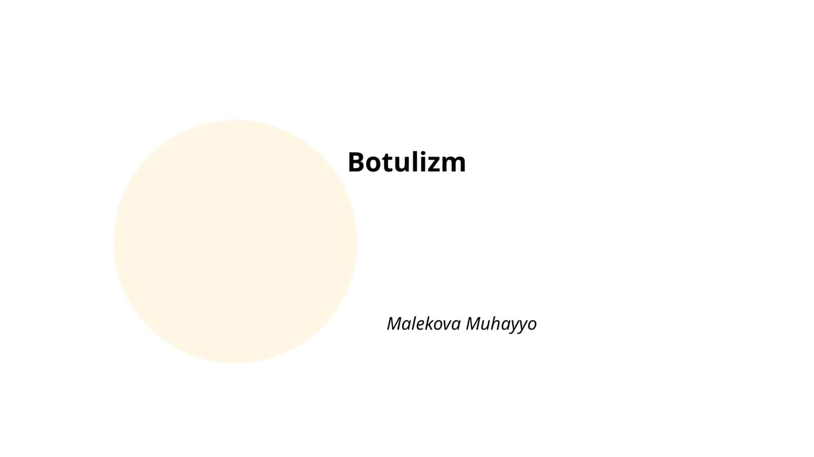 Botulizm