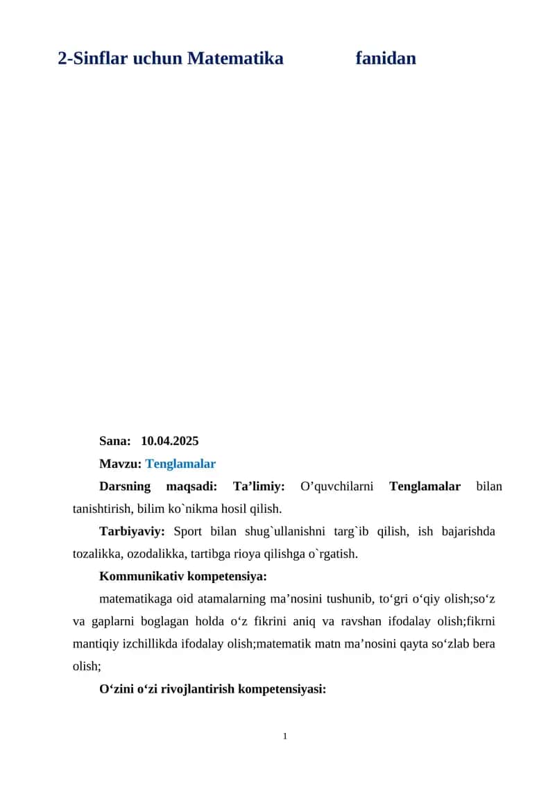 "Ilk qadam" davlat dasturi asosida maktabgacha ta'lim tashkilotlarida faoliyat markazlarida ta'lim