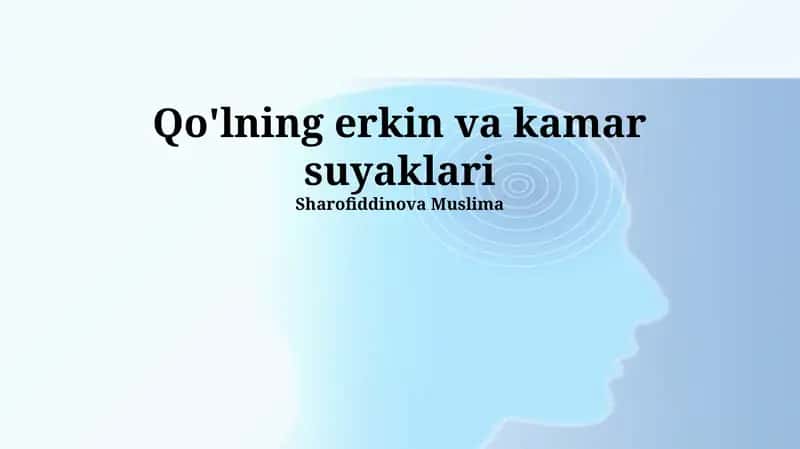Qo'lning erkin va kamar suyaklari