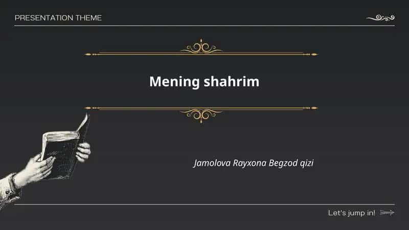 Mening shahrim