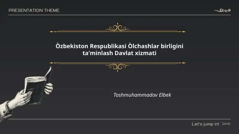 Òlchashlar birligini ta'minlash Davlat xizmati