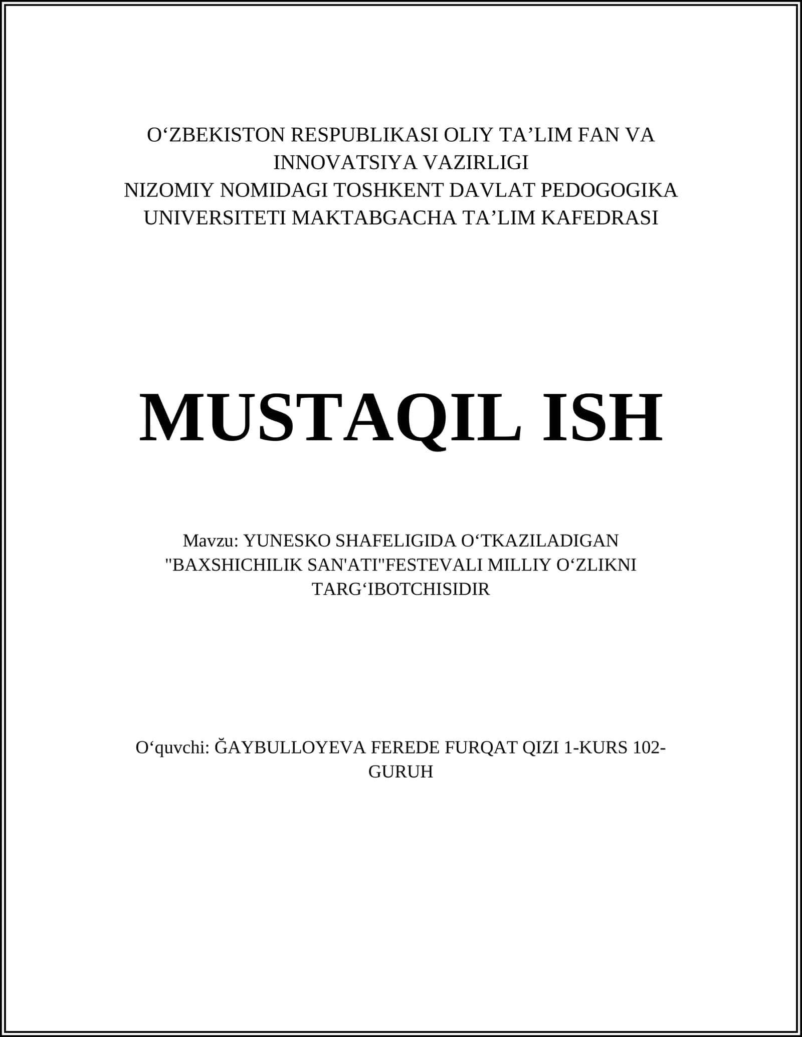 Baxshichilik san'ati