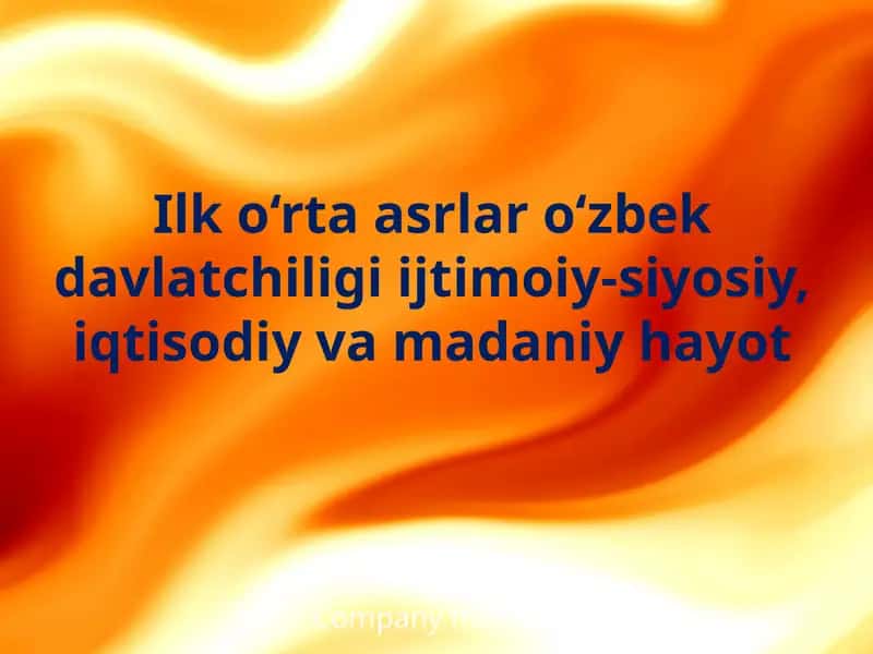 Ilko‘rtaasrlar O‘rta Osiyo