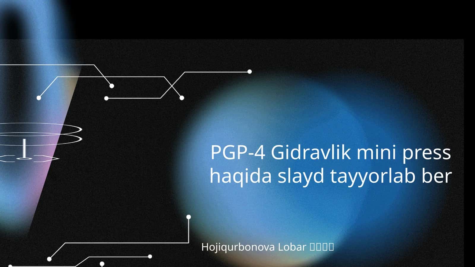 PGP-4 Gidravlik mini press