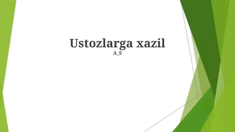 Kulgili O'qituvchi Hazillari