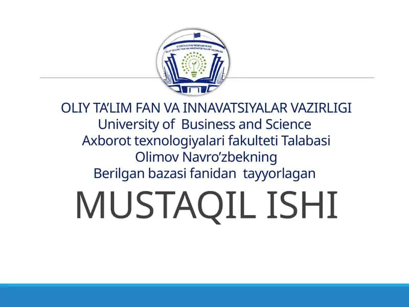 Berilgan bazasi