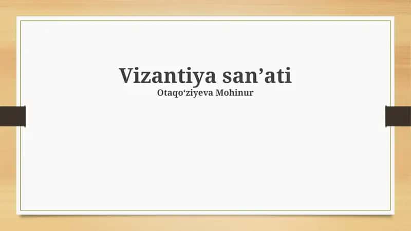 Vizantiya sanʼati