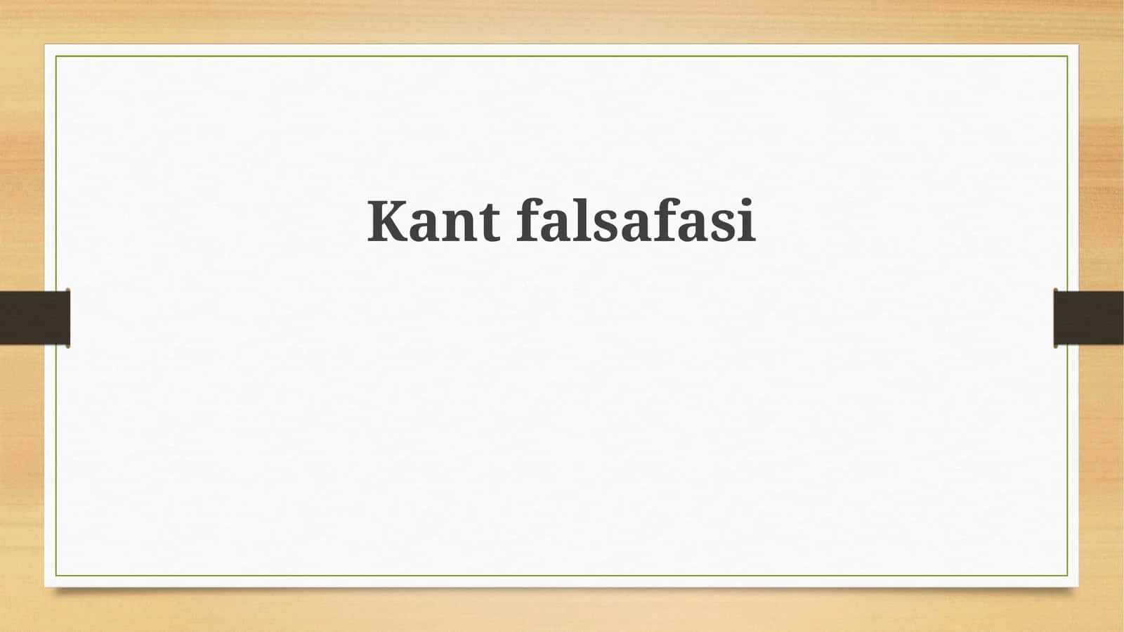 Kantfalsafasi