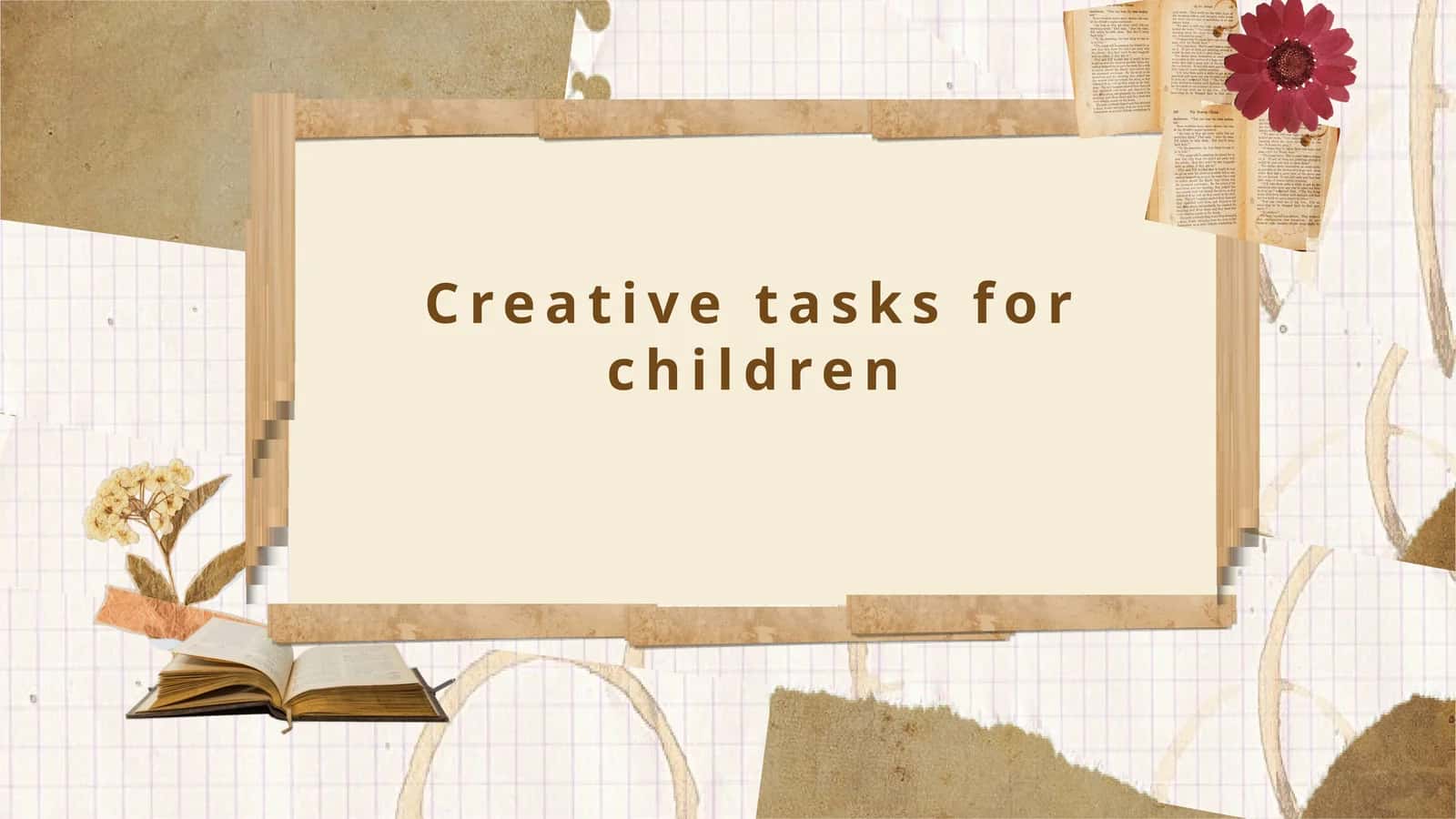 Creative tasks for children