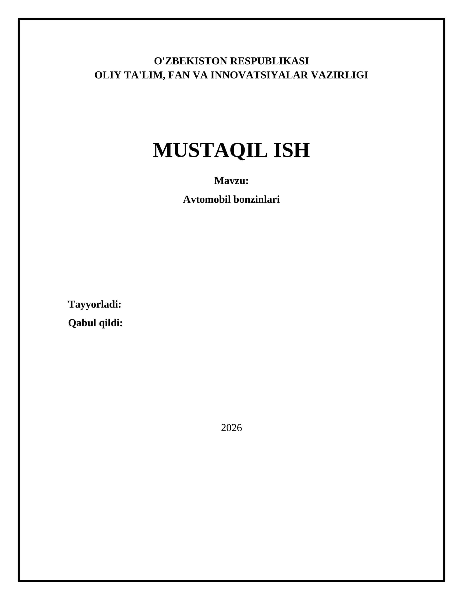 Avtomobil bonzinlari