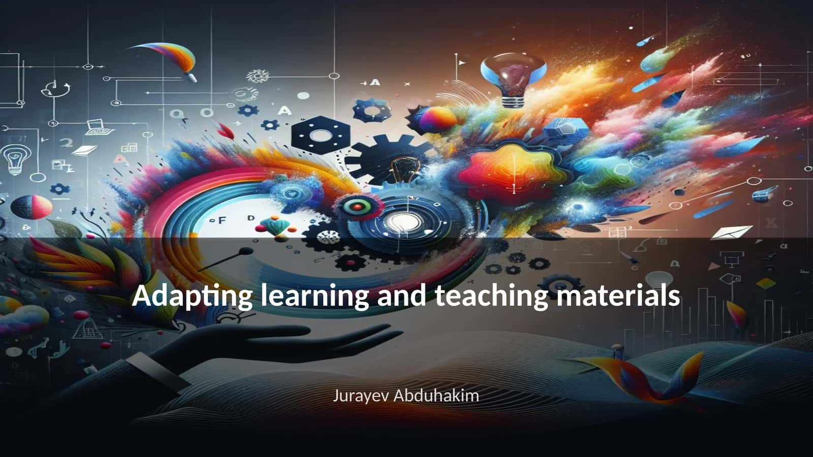 Adapting learning and teaching materials