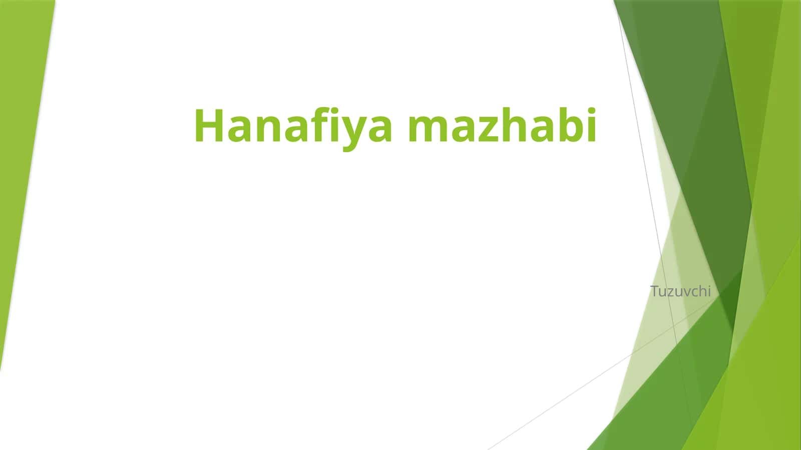 hanafiya mazhabi