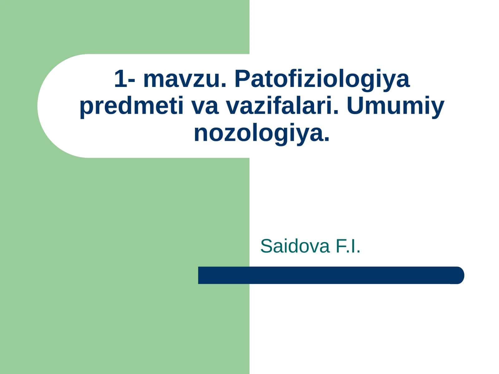 Patofiziologiya