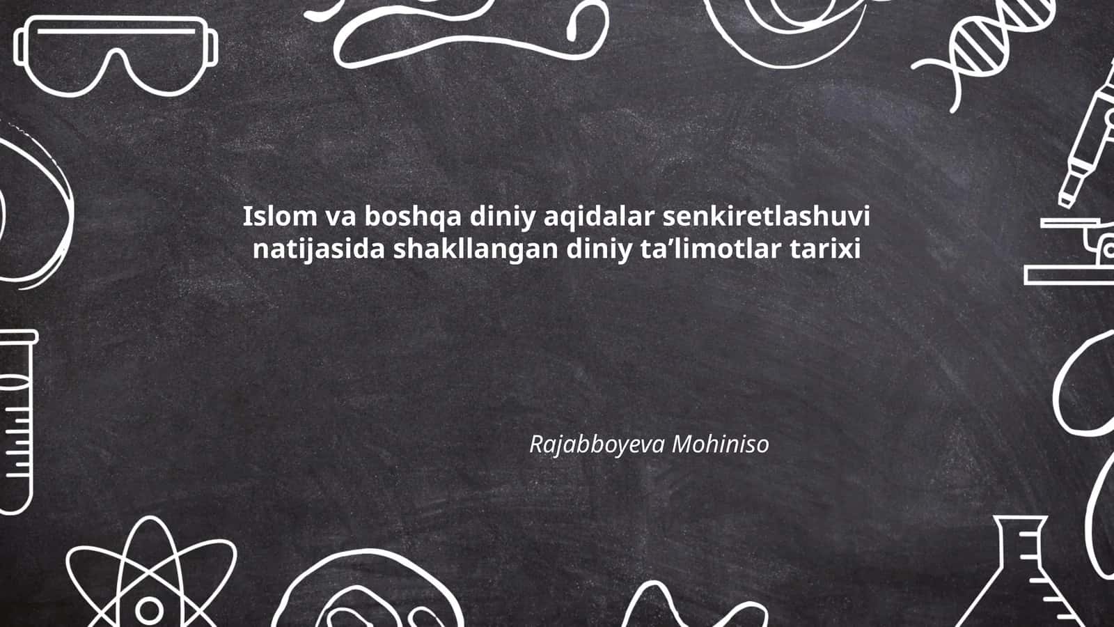 Islom va boshqa diniy aqidalar senkiretlashuvi natijasida shakllangan diniy taʼlimotlar tarixi