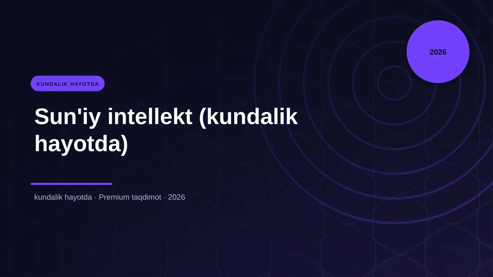 Sun'iy intellekt (kundalik hayotda)