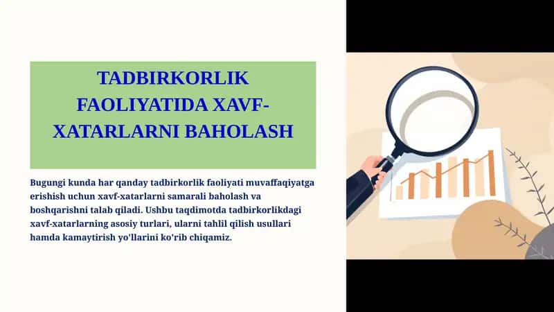 Xavf-xatarlarni Baholash