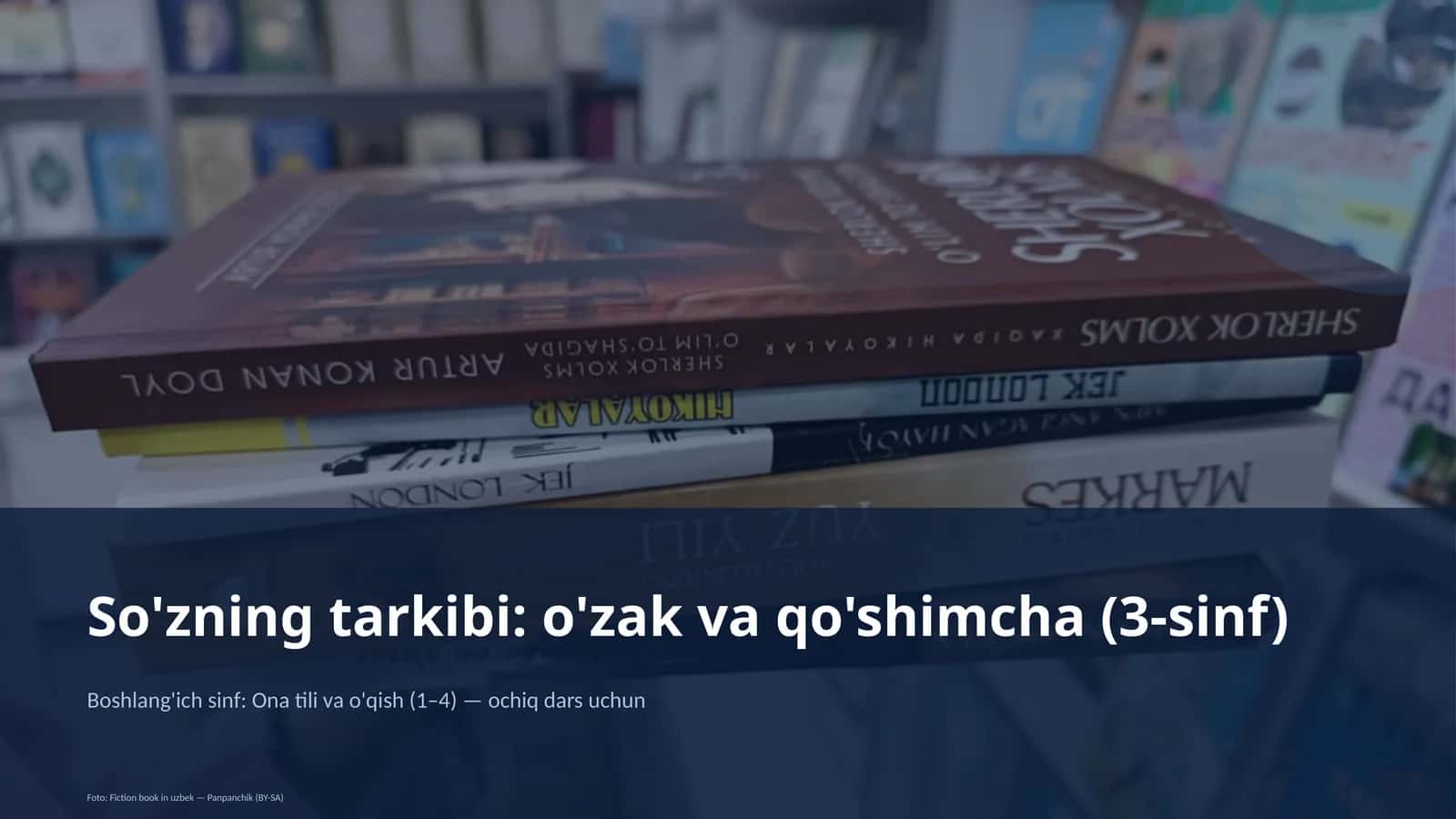 So'zning tarkibi: o'zak va qo'shimcha (3-sinf)