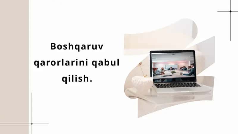 Boshqaruv qarorlarini qabul qilish