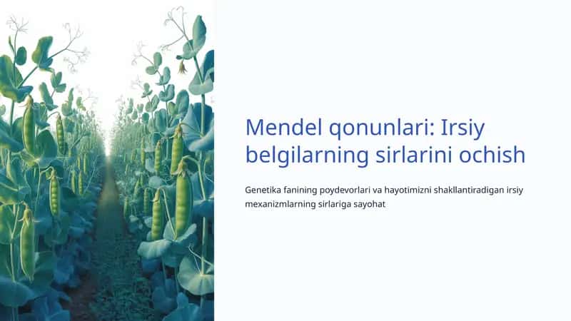 Mendel qonunlari