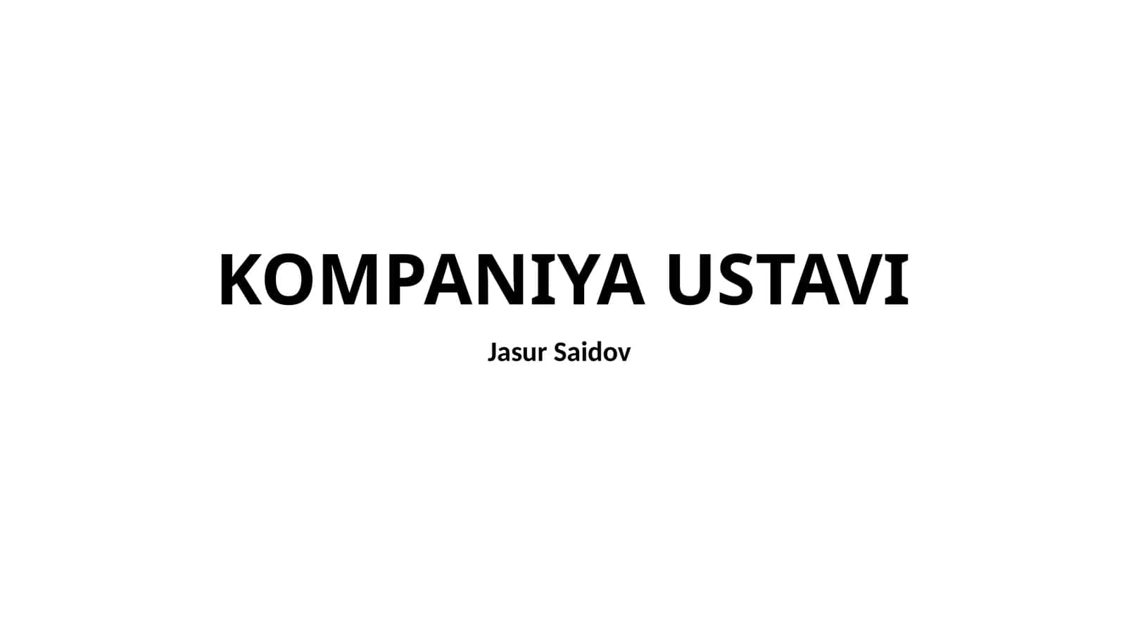 Uyushma memorandumining ahamiyati