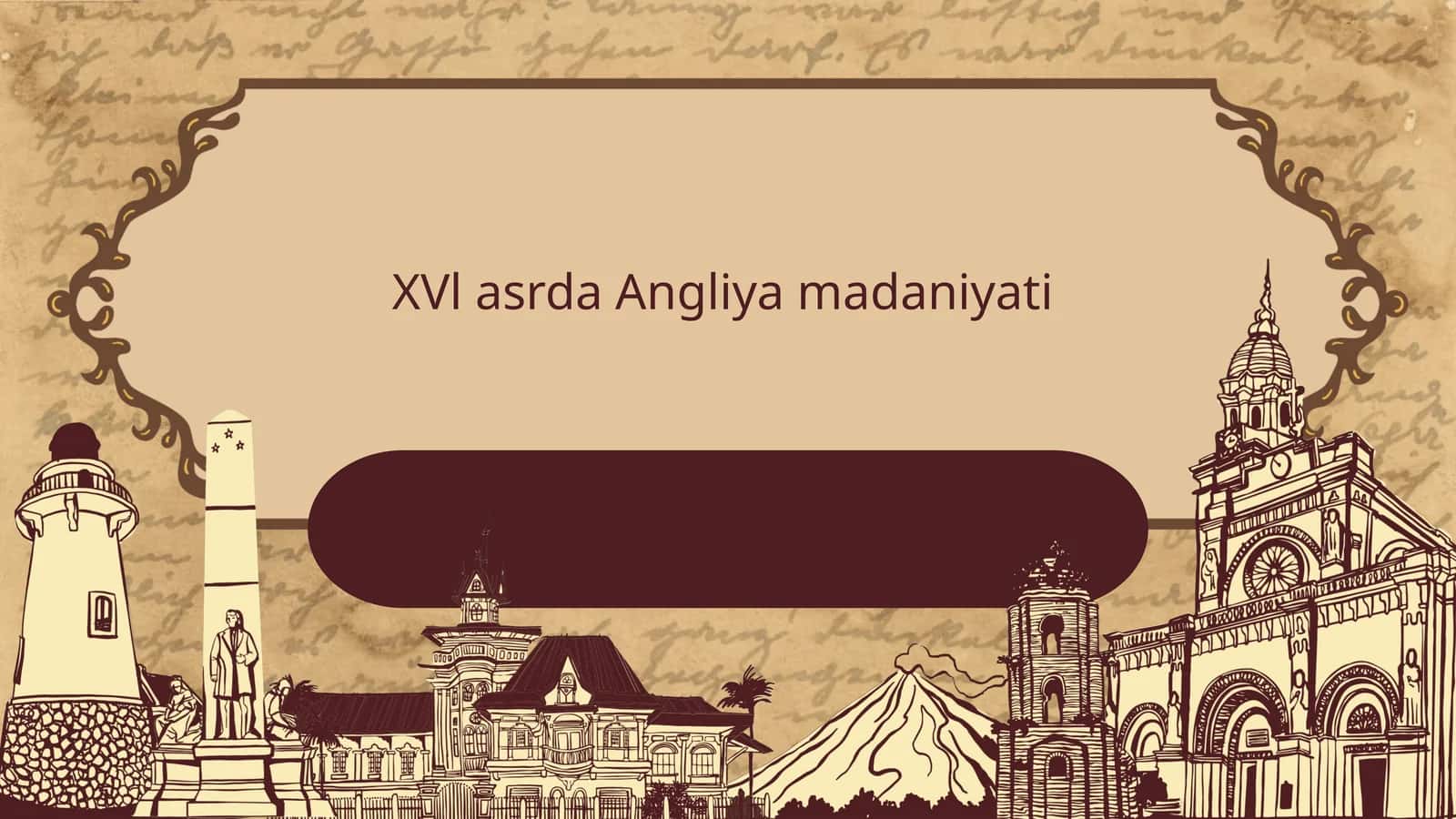 XVl asrda Angliya madaniyati