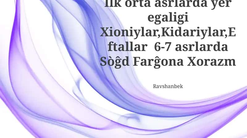 VI-VII Asrlarda Yer Egasligi