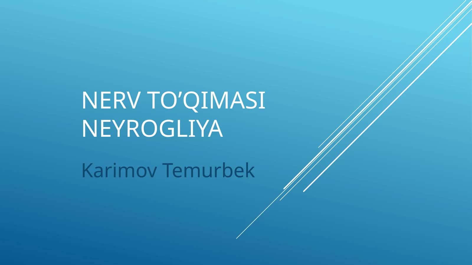 Nerv toʻqimasi