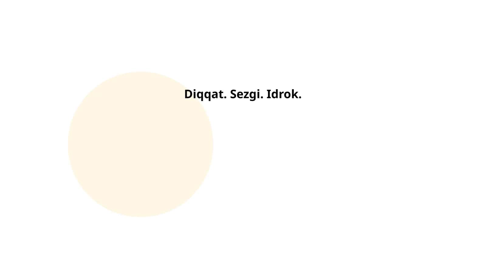 Diqqat. Sezgi. Idrok