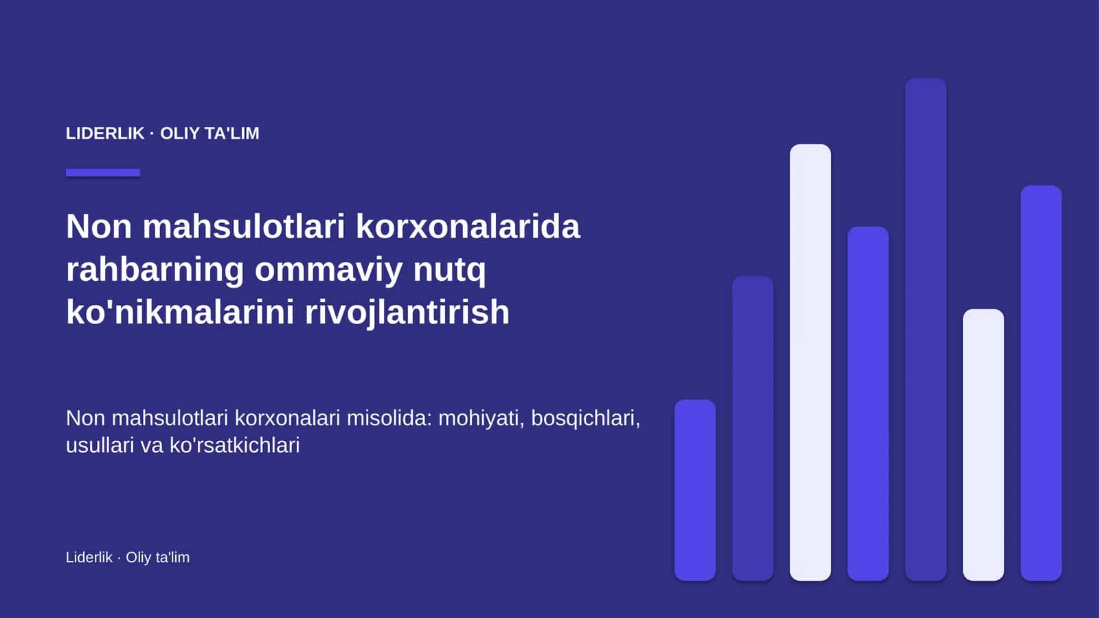 non mahsulotlari korxonalarida rahbarning ommaviy nutq ko'nikmalarini rivojlantirish 5333