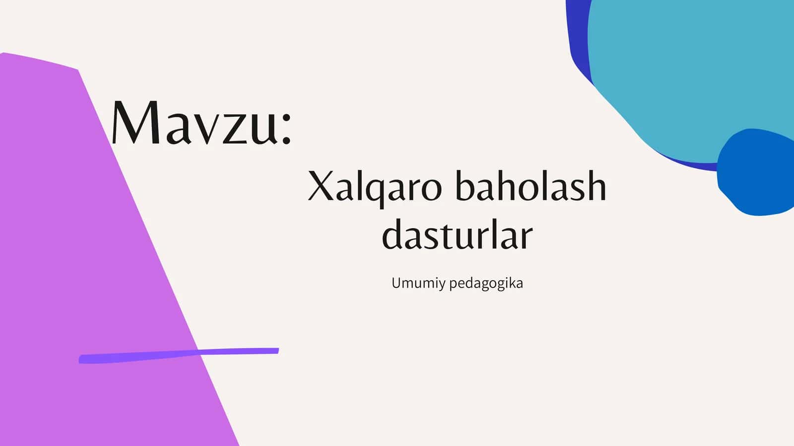 PISA xalqaro baholash dasturi