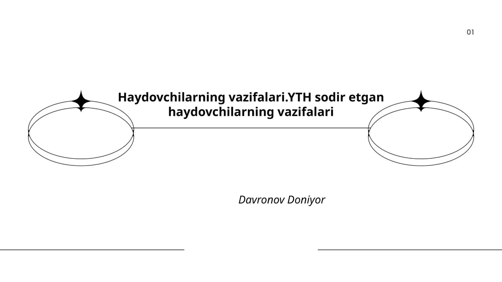 Yo'l harakati hodisasidan keyingi birinchi qadamlar