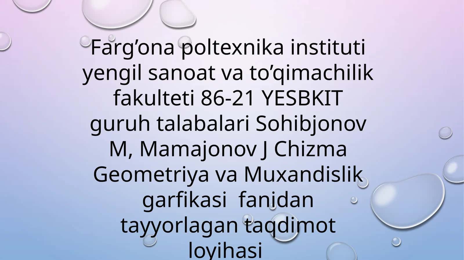 Geometriya va Muxandislik