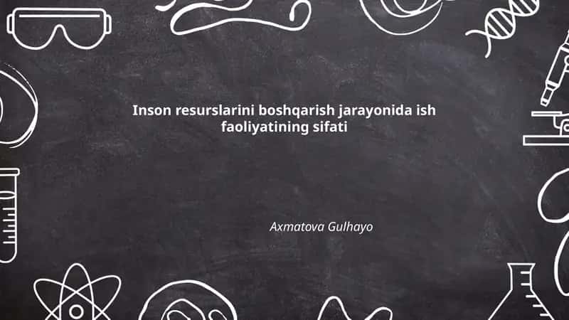 Ish faoliyati sifati