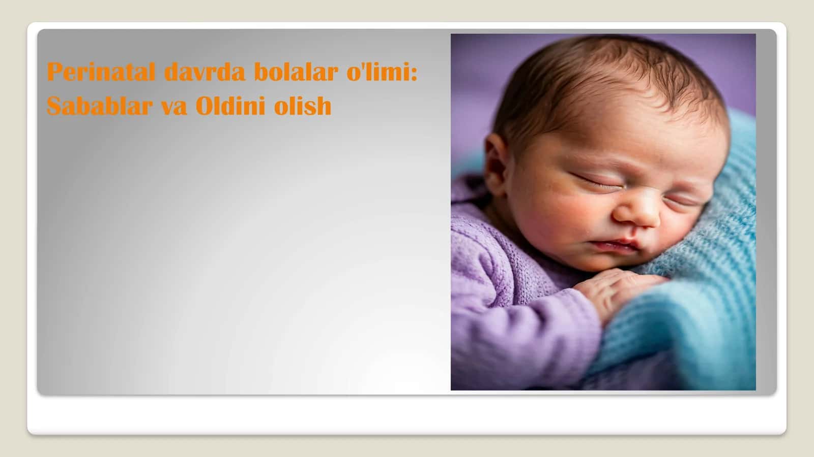 Perinatal O'lim: Ta'rif va Epidemiologiya