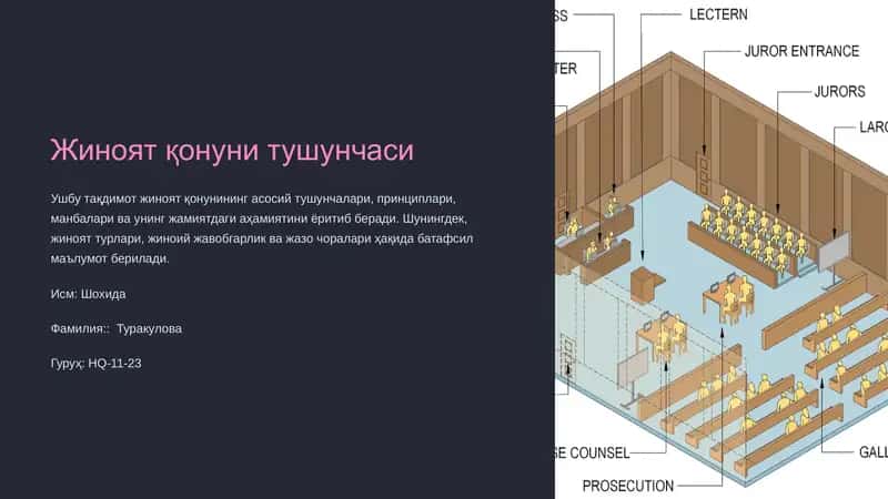Жиноят қонунининг моҳияти ва аҳамияти