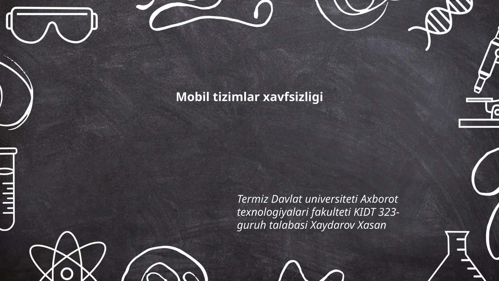 Mobil ilovalar xavfsizligi