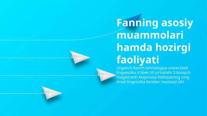 Fanning asosiy muammolari