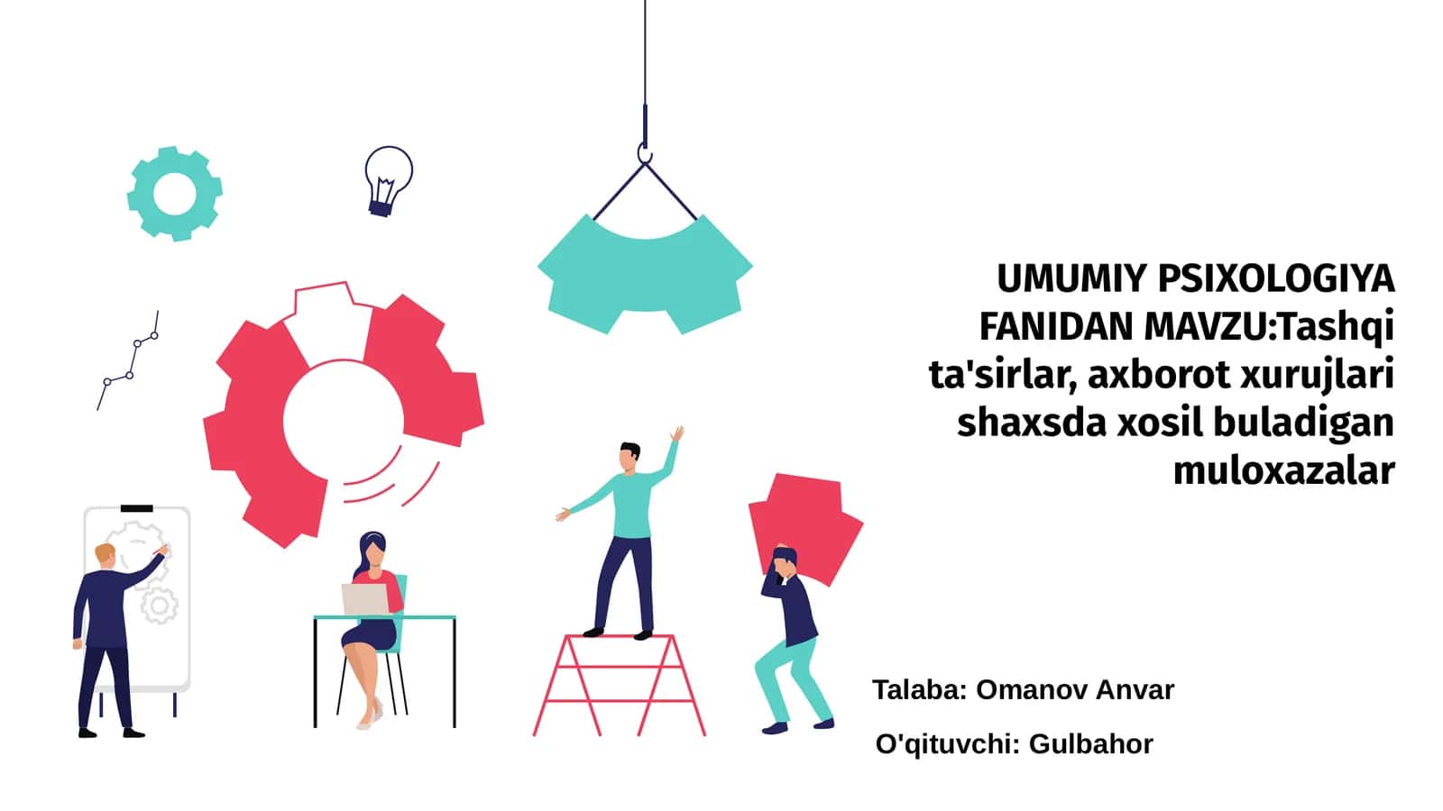 Umumiy Psixologiya Fanidan